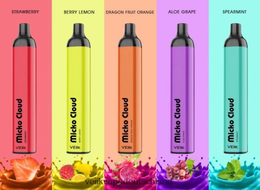 VEIIK Micko Cloud 3000 Züge Einweg-Vape-Pen 10 Stück VEIIK Vape Micko Q mehrere Geschmacksrichtungen 8VHT8H55