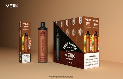 VEIIK Micko Era 4500 Sprühstöße Einweg 30 mg VEIIK Airodeutschland Ananas-Grapefruit 8VHT8H6