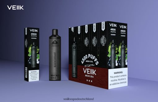 VEIIK Micko Era 4500 Sprühstöße Einweg 30 mg VEIIK E Liquid schwarze Johannisbeere 8VHT8H9