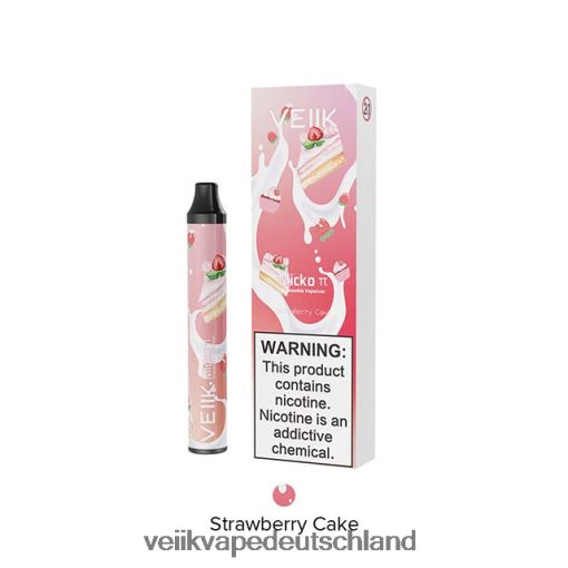 VEIIK Micko Pie Einweg-Vaporizer mit 600 Zügen VEIIK Airo Pod Deutschland Erdbeerkuchen 8VHT8H28
