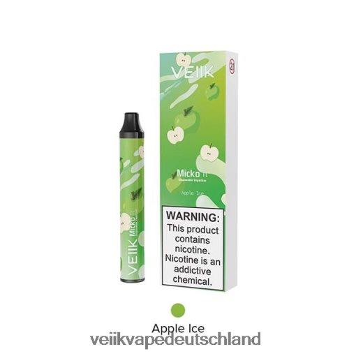 VEIIK Micko Pie Einweg-Vaporizer mit 600 Zügen VEIIK E Liquid Apfeleis 8VHT8H19