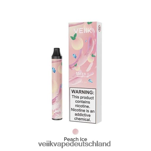 VEIIK Micko Pie Einweg-Vaporizer mit 600 Zügen VEIIK Micko Q Deutschland Pfirsicheis 8VHT8H20