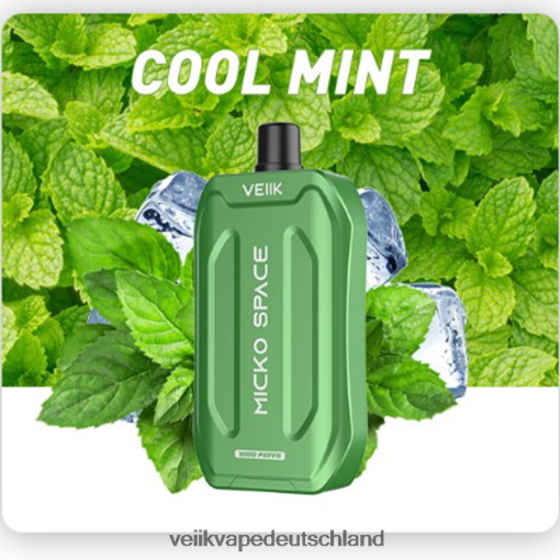 VEIIK Micko Space Einweg-Vaporizer mit 7000 Zügen VEIIK Airodeutschland frische Minze 8VHT8H36